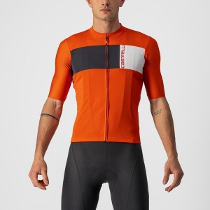 Red / Black / White Men Castelli PROLOGO 7 Jersey | 435JKMICG