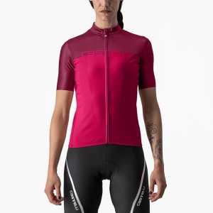 Red / Burgundy Women Castelli VELOCISSIMA Jersey | 295SXYTLE