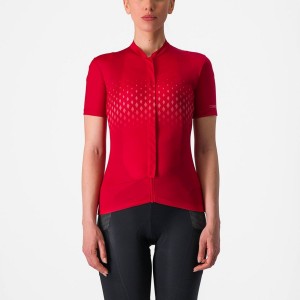 Red / Red Women Castelli UNLIMITED SENTIERO 3 Jersey | 528OCDVLX