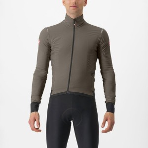 Silver Grey Men Castelli ALPHA FLIGHT ROS Jackets | 710RUQXYC