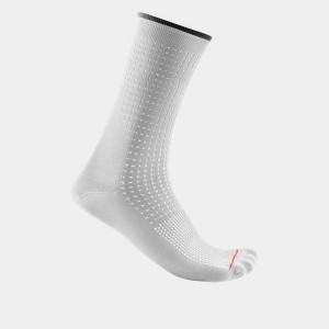 White Men Castelli PREMIO 18 Socks | 568JLHDFZ