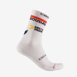 White Men Castelli ROSSO CORSA PRO 15 Socks | 679ZHGKCJ