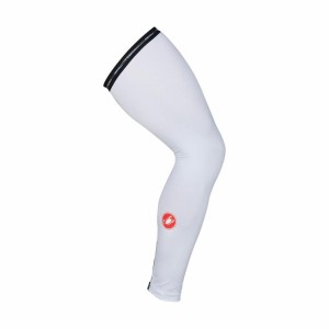 White Women Castelli UPF 50 + LIGHT LEG SLEEVES Leg Warmer | 937LFHOGY