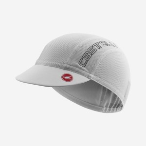 White / Grey Men Castelli A/C 2 CYCLING Cap | 837TKPXGF