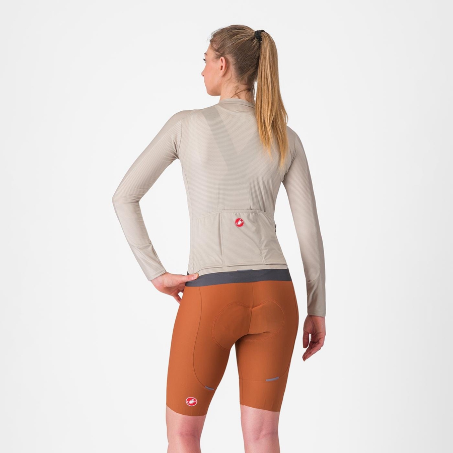 Beige Women Castelli ESPRESSO W DT Bib Shorts | 075WAZXFU