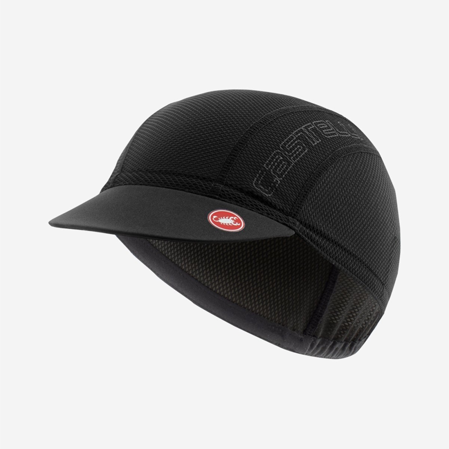 Black Men Castelli A/C 2 CYCLING Cap | 279XHBODM