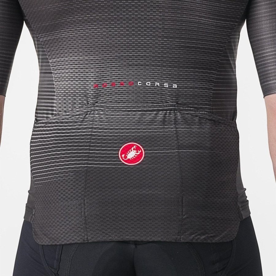 Black Men Castelli AERO RACE 6.0 Jersey | 710CRUIGW