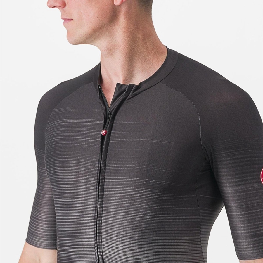 Black Men Castelli AERO RACE 6.0 Jersey | 710CRUIGW