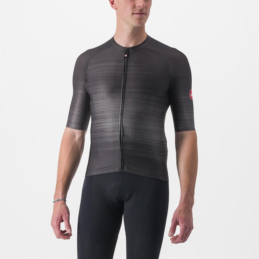 Black Men Castelli AERO RACE 6.0 Jersey | 710CRUIGW