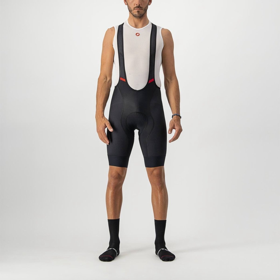 Black Men Castelli COMPETIZIONE Bib Shorts | 803STIAGX