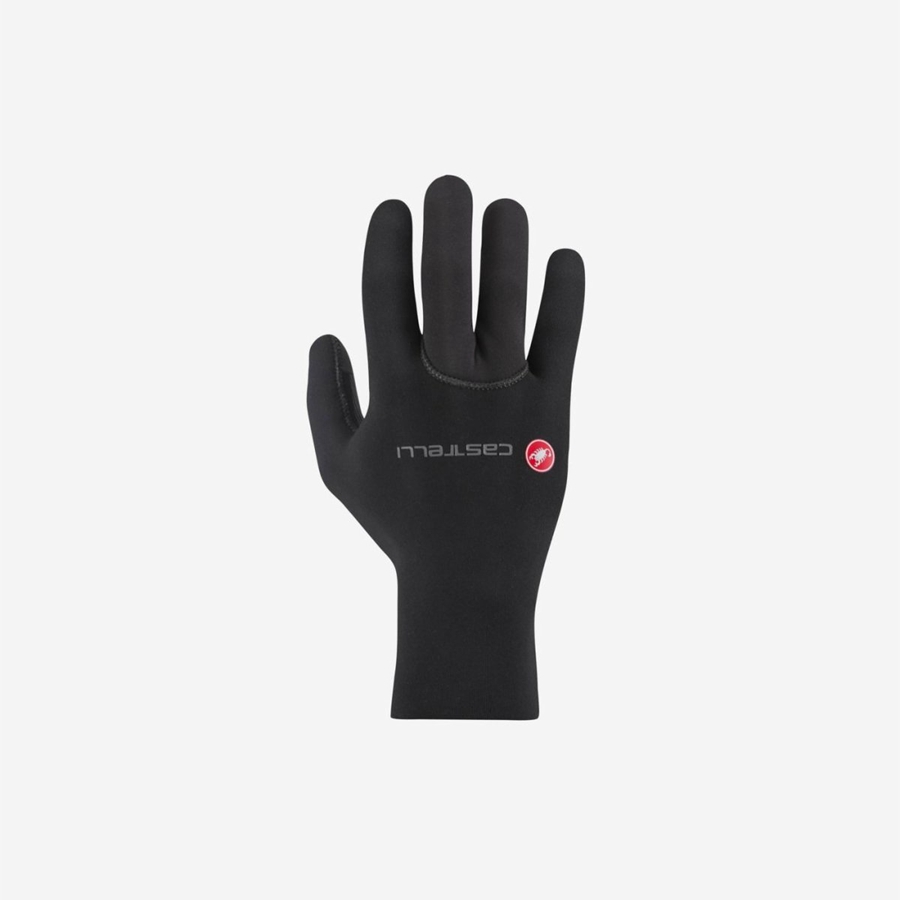 Black Men Castelli DILUVIO ONE Gloves | 423EILZOH