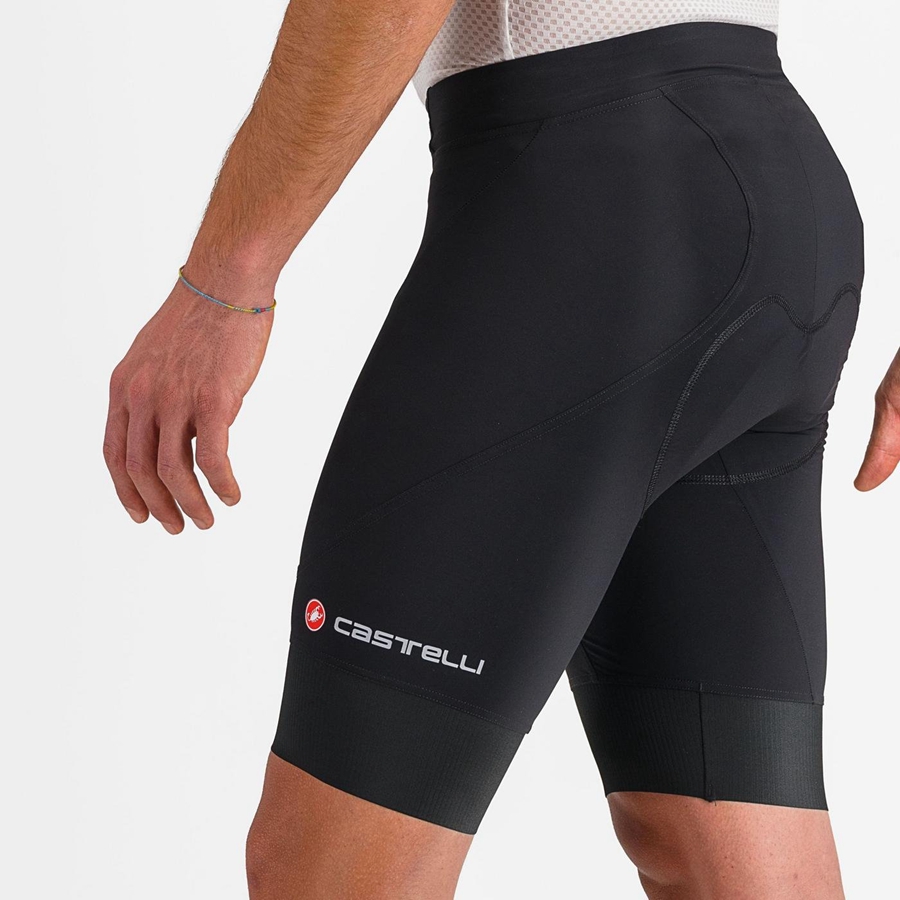 Black Men Castelli ENDURANCE 3 Shorts | 867IMLKCY