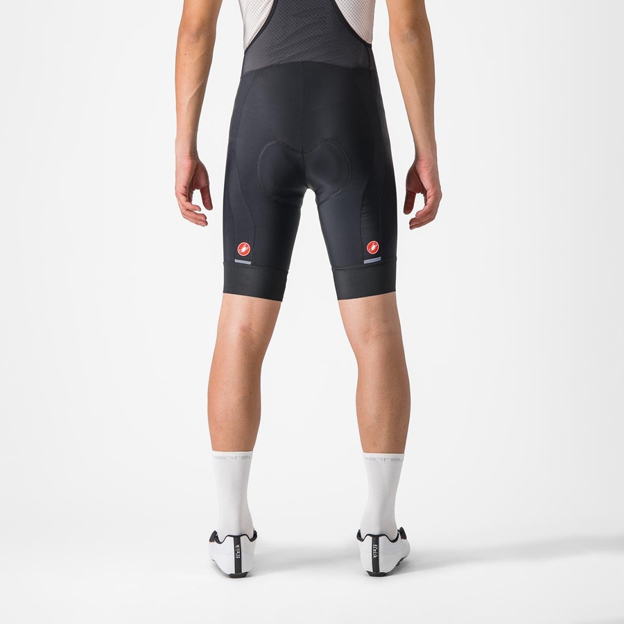 Black Men Castelli ENTRATA 2 Bib Shorts | 039VMWLQN