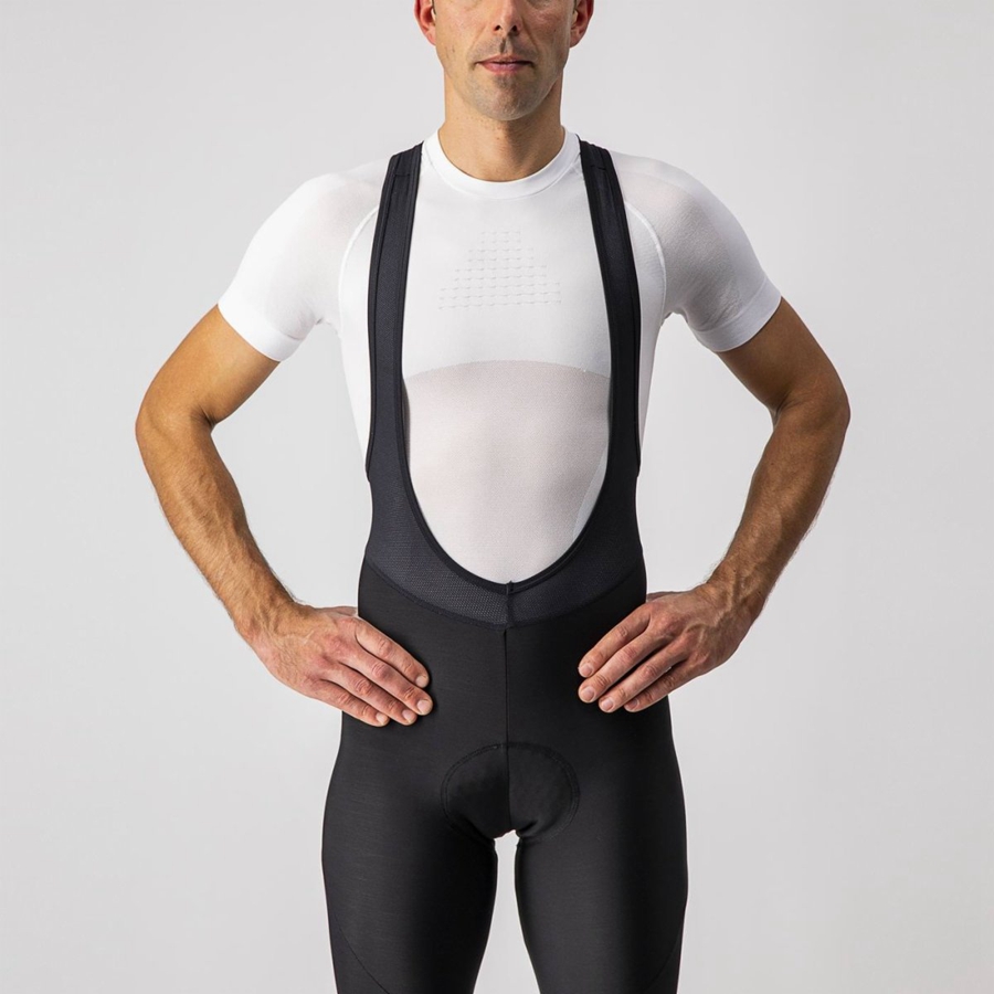 Black Men Castelli ENTRATA Bib Tights | 098YVSZKU