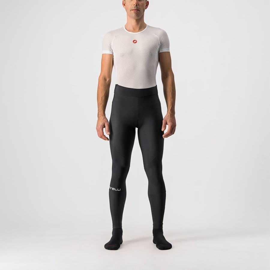 Black Men Castelli ENTRATA NO PAD Leggings | 789LAYRBP