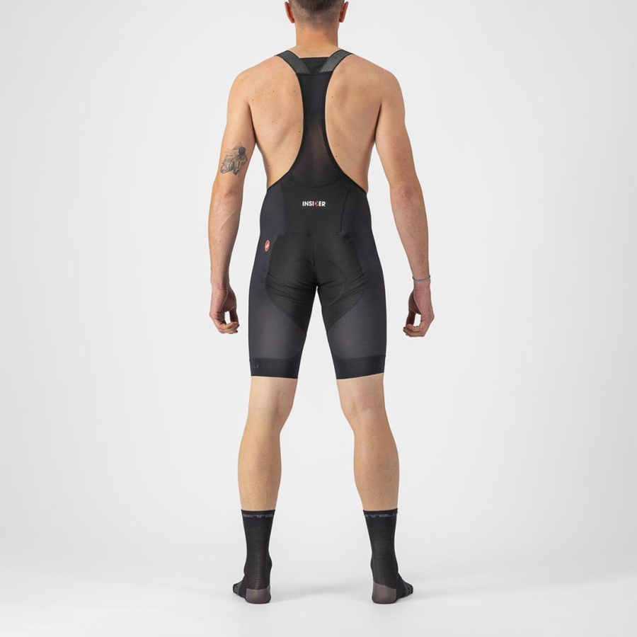 Black Men Castelli INSIDER 2 Bib Shorts | 103WUYDFO