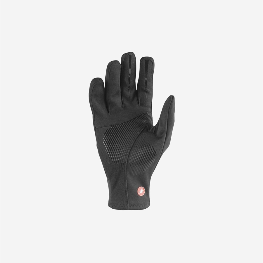 Black Men Castelli MORTIROLO Gloves | 178QJHRLM