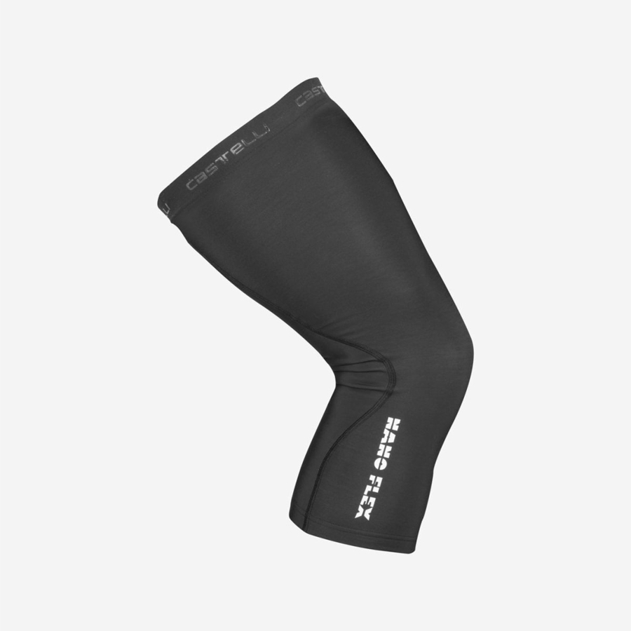 Black Men Castelli NANO FLEX 3G KNEEWARMER Leg Warmer | 792DVNFZL