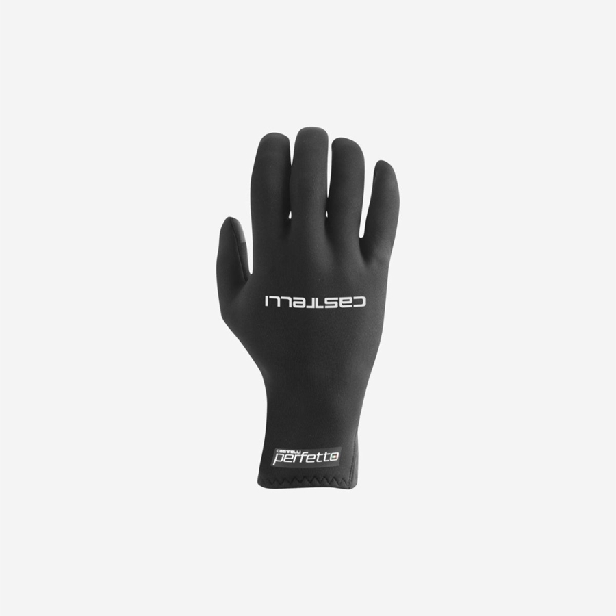 Black Men Castelli PERFETTO MAX Gloves | 637NWZFAH