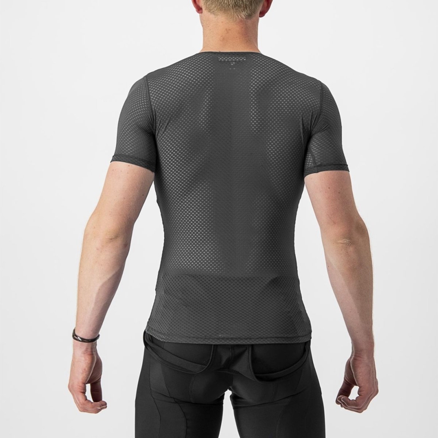 Black Men Castelli PRO MESH 2.0 SHORT SLEEVE Base Layer | 126MHPLKT