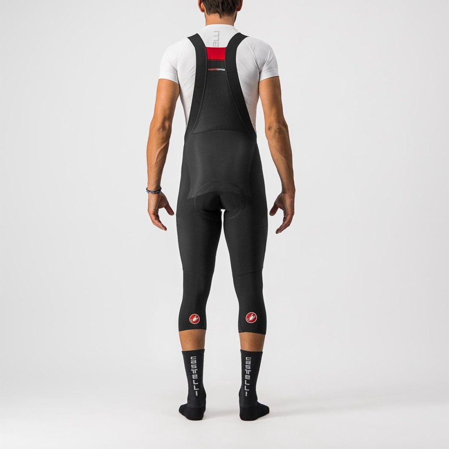 Black Men Castelli SORPASSO RoS BIB KNICKER Leggings | 701BWOZNY