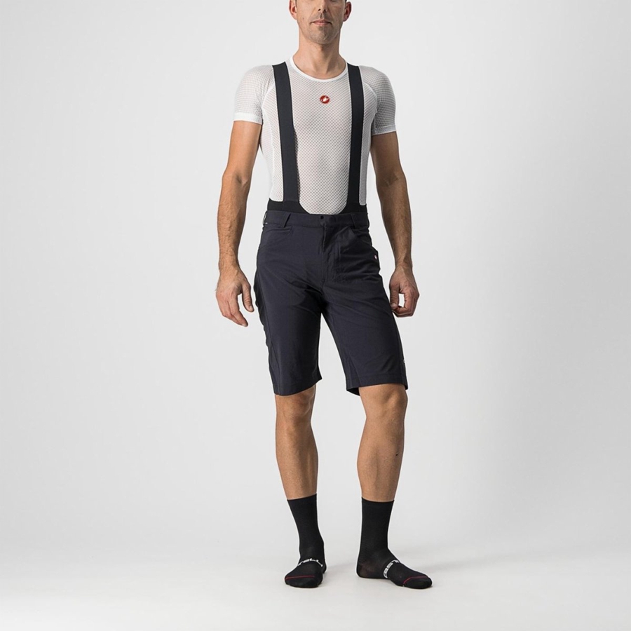 Black Men Castelli UNLIMITEDGY Shorts | 230GFZPHJ