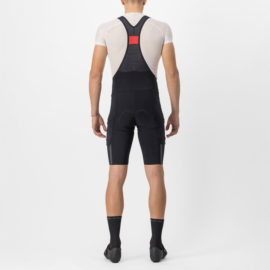 Black Men Castelli UNLIMITED THERMAL Bib Shorts | 894HWCAYJ