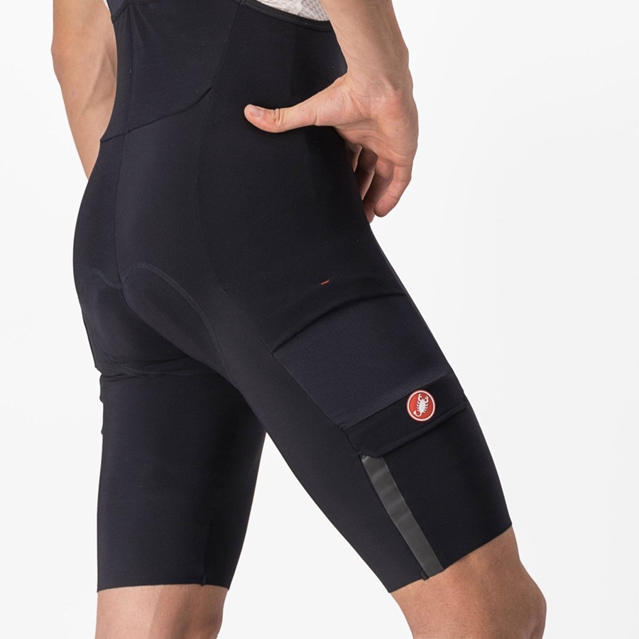 Black Men Castelli UNLIMITED THERMAL Bib Shorts | 894HWCAYJ