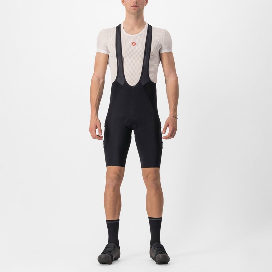 Black Men Castelli UNLIMITED THERMAL Bib Shorts | 894HWCAYJ