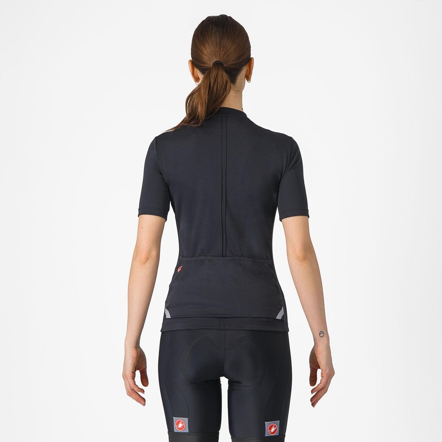 Black Women Castelli ANIMA 4 Jersey | 980WXVGZF