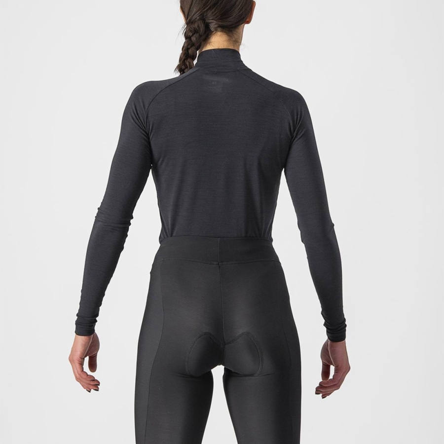 Black Women Castelli BANDITO WOOL W LS Base Layer | 451RMGHCS