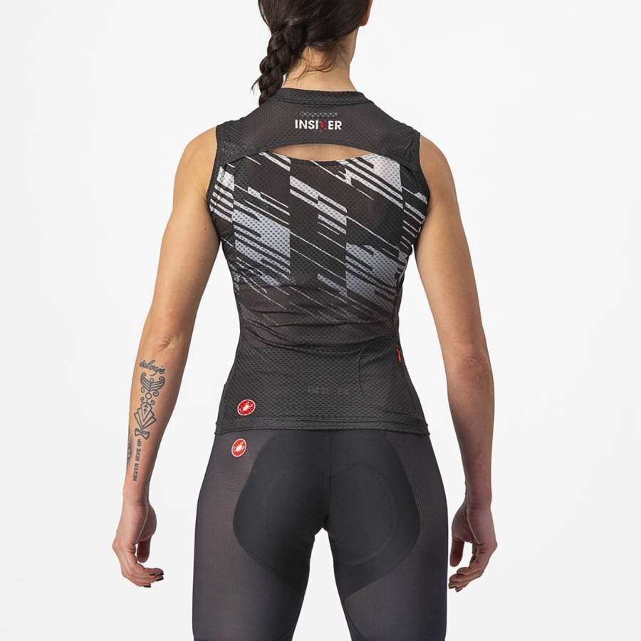 Black Women Castelli INSIDER W SLEEVELESS Jersey | 351TSZYHB