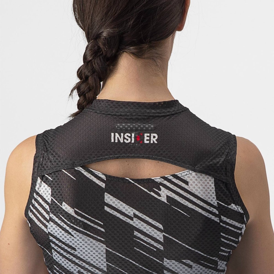 Black Women Castelli INSIDER W SLEEVELESS Jersey | 351TSZYHB