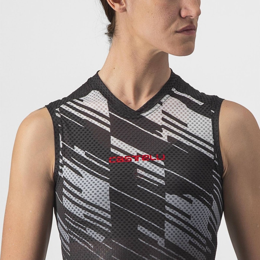 Black Women Castelli INSIDER W SLEEVELESS Jersey | 351TSZYHB