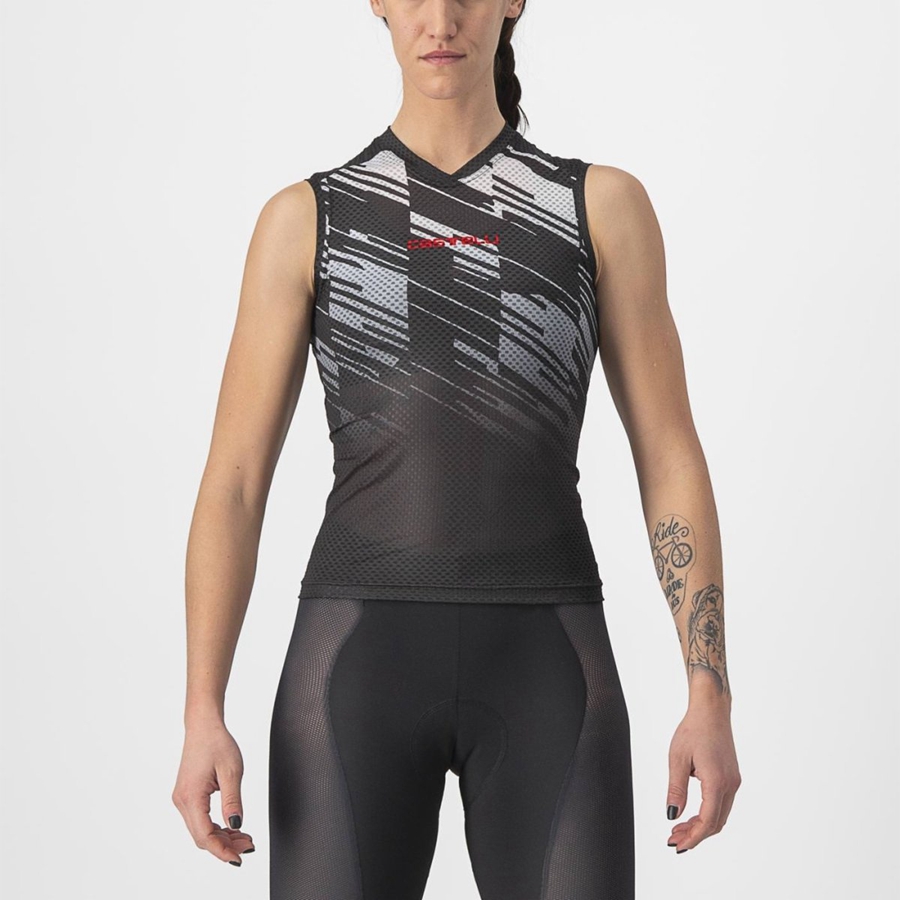 Black Women Castelli INSIDER W SLEEVELESS Jersey | 351TSZYHB