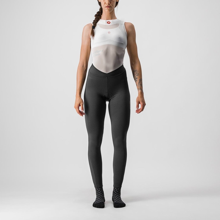 Black Women Castelli MENO WIND W Leggings | 712HZGPYC