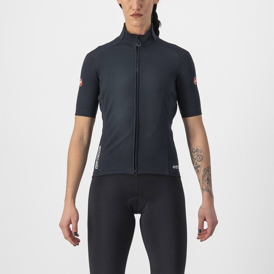 Black Women Castelli PERFETTO RoS 2W WIND Jackets | 617YUKZCW