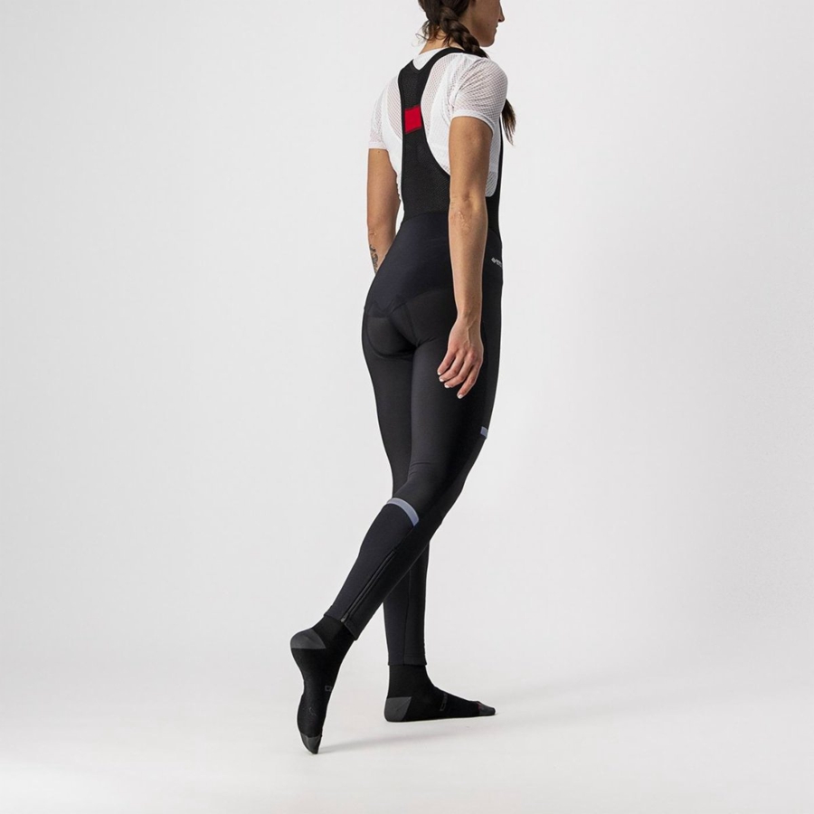 Black Women Castelli POLARE W Bib Tights | 978RBPNZD