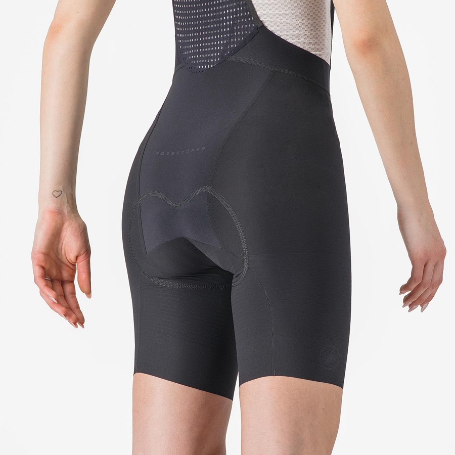 Black Women Castelli PREMIO W Bib Shorts | 074GNCSWE