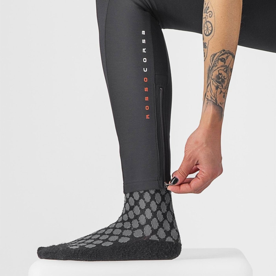 Black Women Castelli SORPASSO RoS W Bib Tights | 361TUIYXA