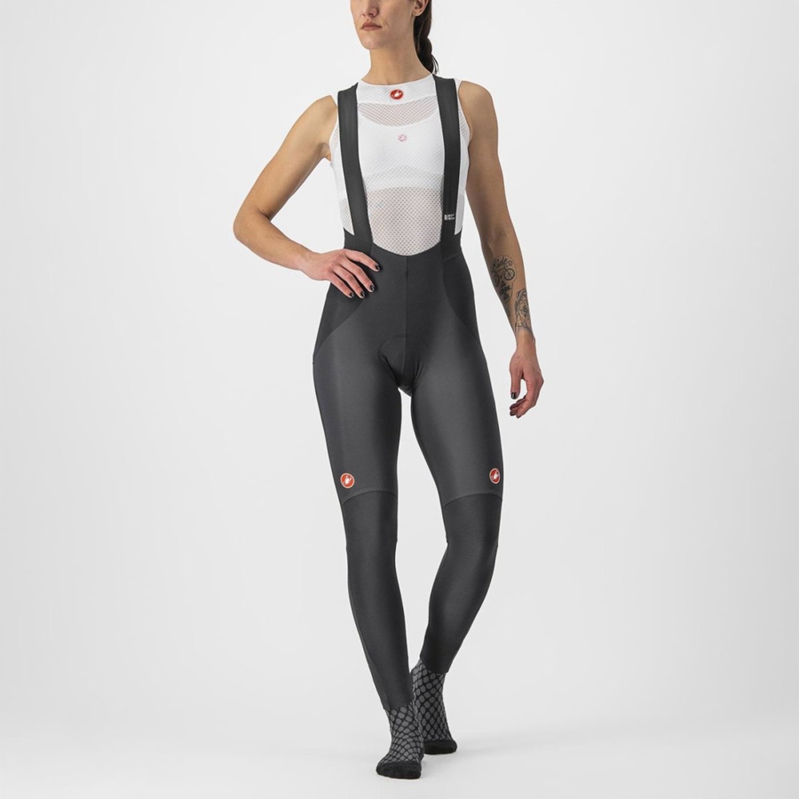 Black Women Castelli SORPASSO RoS W Bib Tights | 361TUIYXA