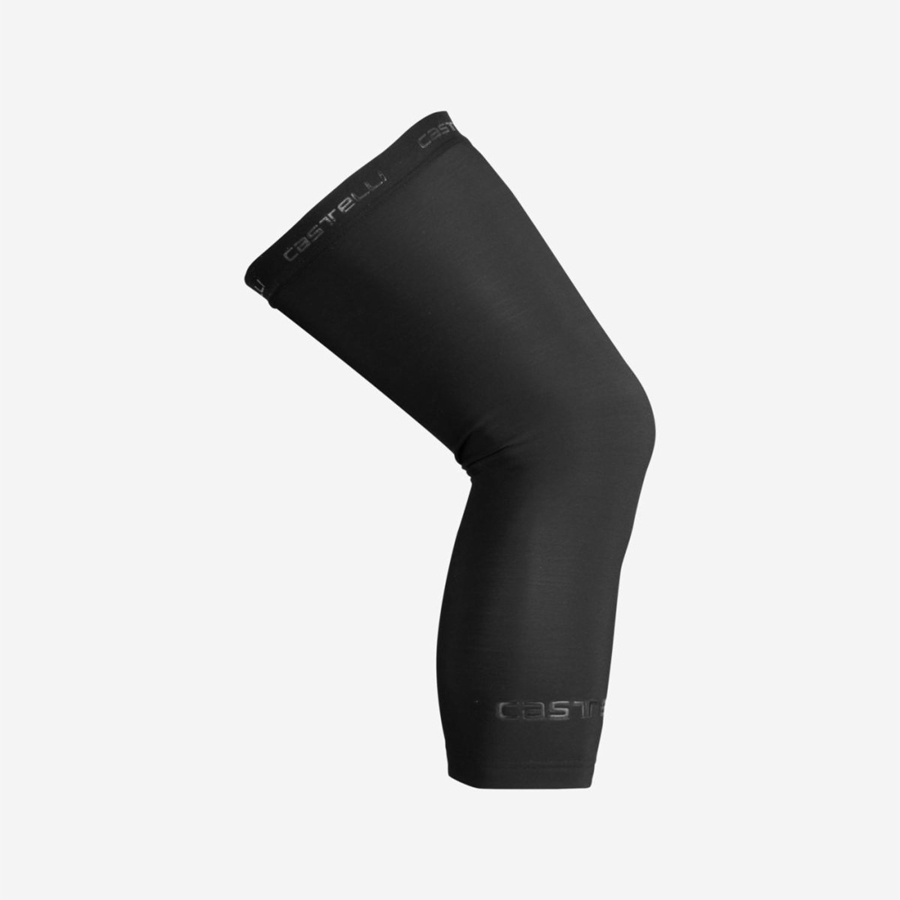 Black Women Castelli THERMOFLEX 2 KNEE WARMER Leg Warmer | 624GFMJOA