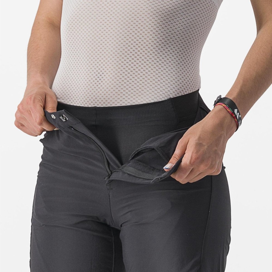 Black Women Castelli TRAIL W LINER Shorts | 602ZEBXDY