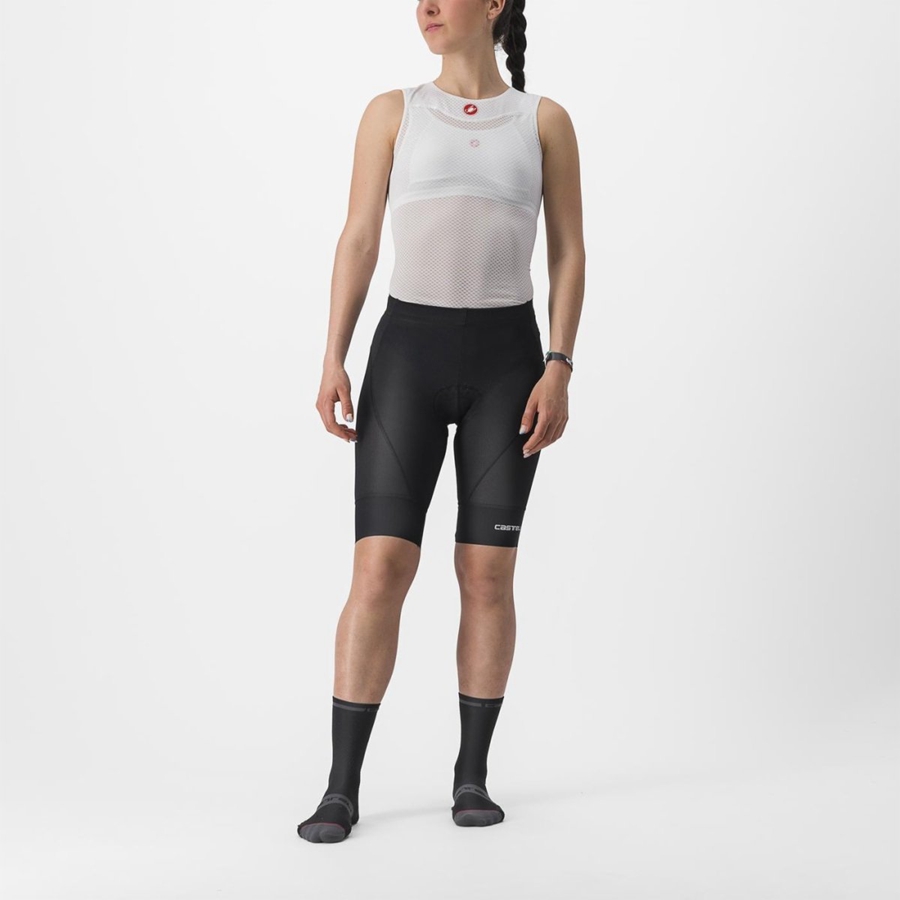 Black Women Castelli TRAIL W LINER Shorts | 602ZEBXDY