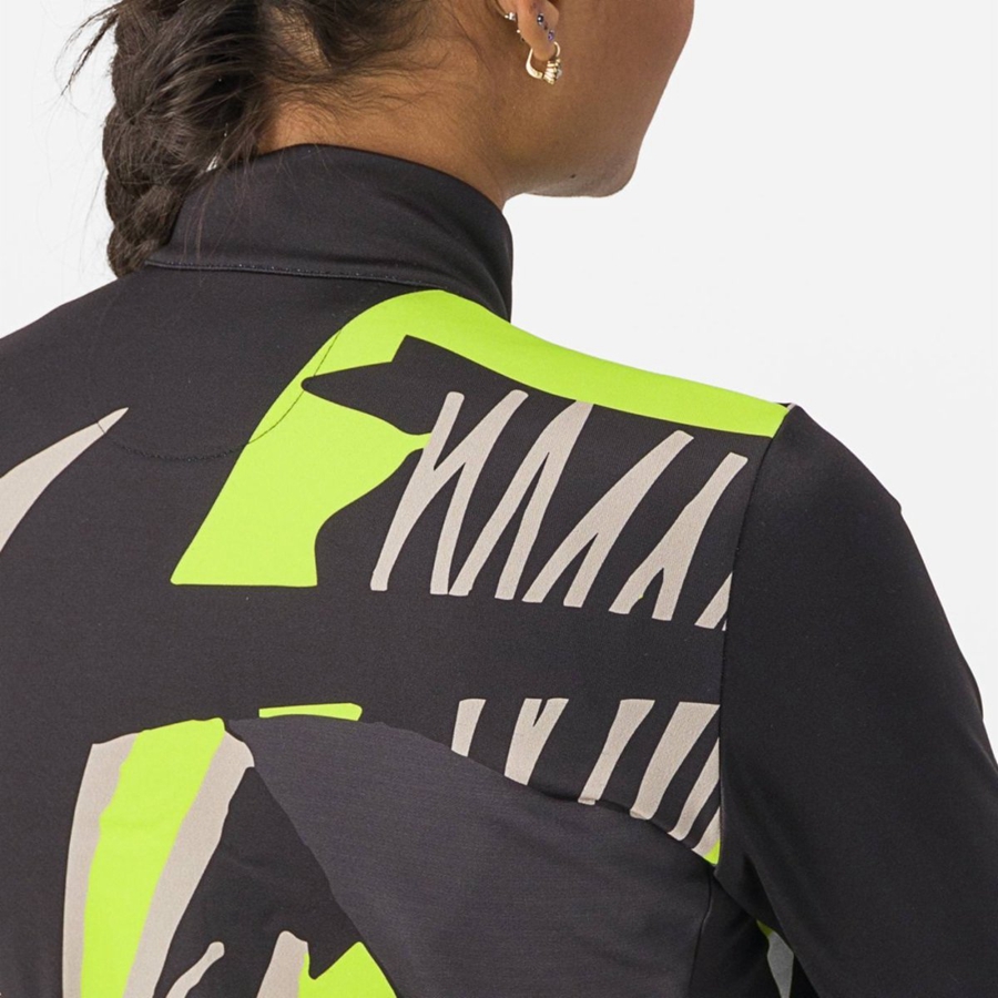 Black Women Castelli TROPICALE LS Jersey | 017HULRAY