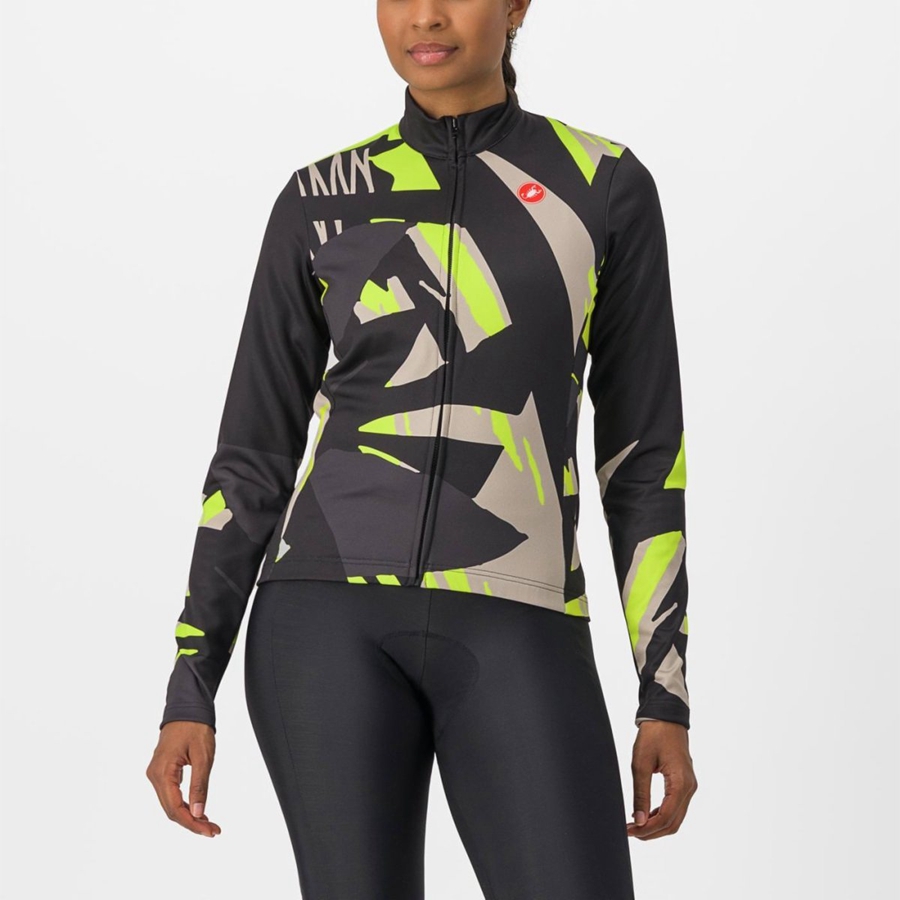 Black Women Castelli TROPICALE LS Jersey | 017HULRAY