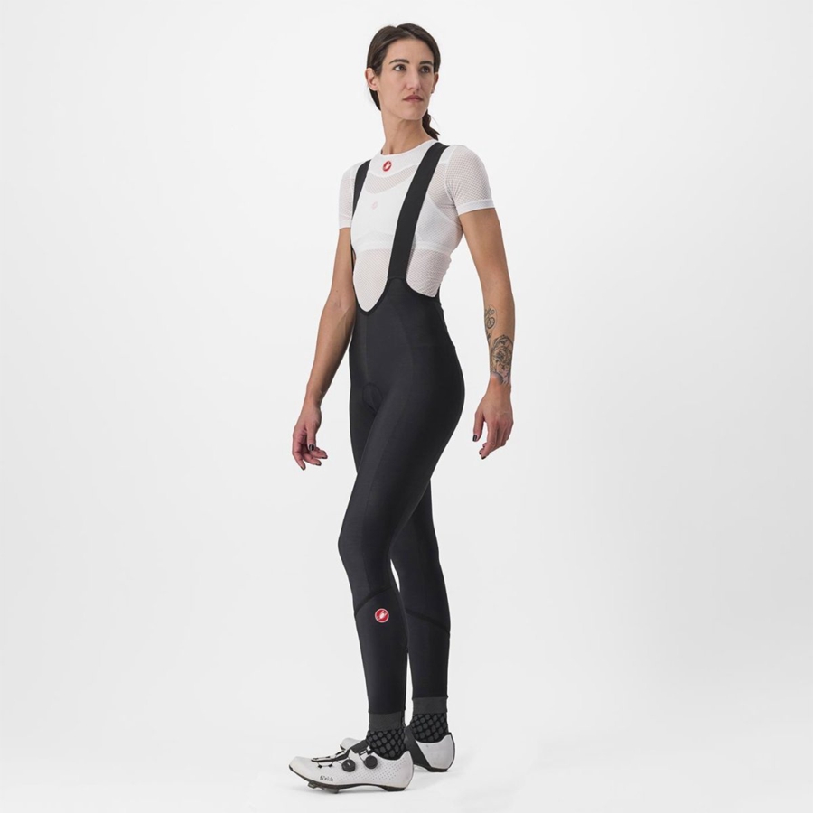 Black / Black Women Castelli VELOCISSIMA DT Bib Tights | 930INRDFA