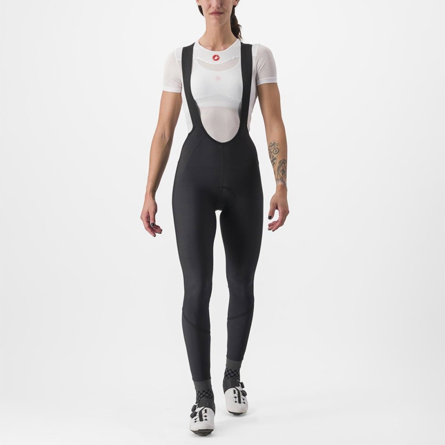 Black / Black Women Castelli VELOCISSIMA DT Bib Tights | 930INRDFA