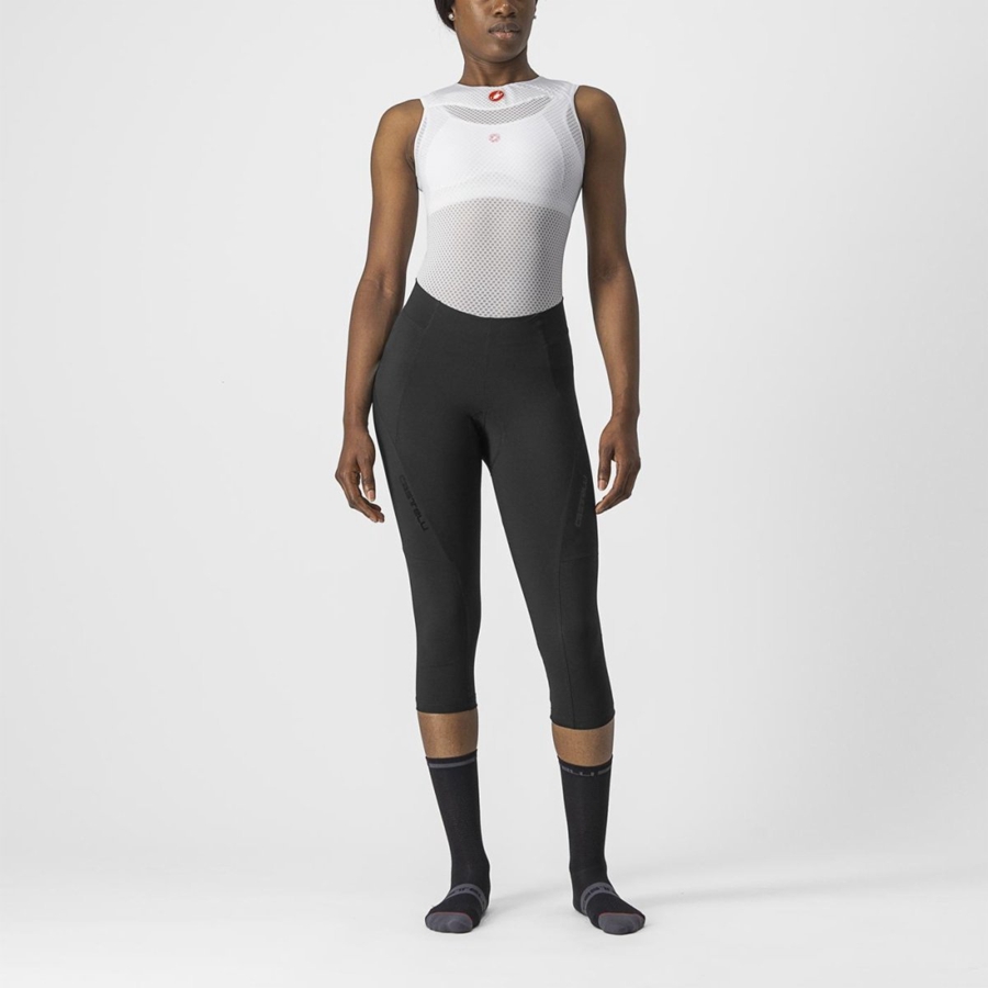 Black / Black Women Castelli VELOCISSIMA 3 KNICKER Leggings | 501LYOZTA