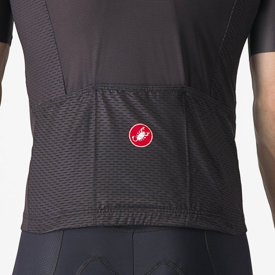 Black / Dark Grey / Red Men Castelli TRADIZIONE Jersey | 485DAFZYV